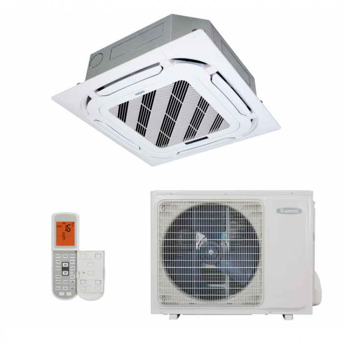 Инверторный кассетный кондиционер Бирюса BLCA-H36/4DR3