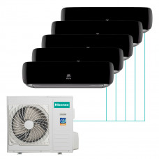 Настенная мульти-сплит-система Hisense Premium Black Fm Dc Inverter R32 на 5 комнат