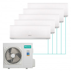 Настенная мульти-сплит-система Hisense Smart Fm Dc Inverter R32 на 5 комнат