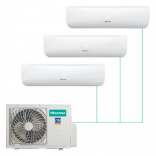 Настенная мульти-сплит-система Hisense Zoom FM DC Inverter R32 на 3 комнаты