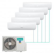 Настенная мульти-сплит-система Hisense Zoom FM DC Inverter R32 на 5 комнат