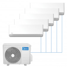 Настенная мульти-сплит-система Midea Breezeless E на 5 комнат