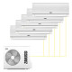 Настенная мульти-сплит-система Zanussi Multi Combo ERP DC на 5 комнат
