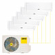 Настенный кондиционер Zanussi Multi Combo ERP DC 2 White на 5 комнат
